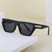 Nordic Style Oversized Cool Style Solid Color Pc Square Full Frame Men's Sunglasses main image 5