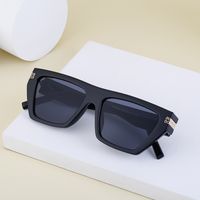 Nordic Style Oversized Cool Style Solid Color Pc Square Full Frame Men's Sunglasses main image 6
