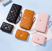 Women's Solid Color Flower Pu Leather Zipper Wallets main image 6