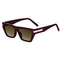 Style Nordique Énorme Style Cool Couleur Unie Pc Carré Plein Cadre Hommes De Lunettes De Soleil sku image 4