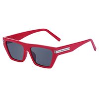 Style Nordique Énorme Style Cool Couleur Unie Pc Carré Plein Cadre Hommes De Lunettes De Soleil sku image 6