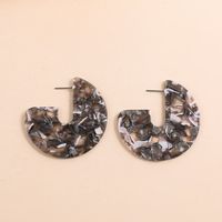 1 Pair Ig Style Cool Style C Shape Arylic Earrings sku image 1