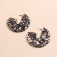 1 Pair Ig Style Cool Style C Shape Arylic Earrings main image 2