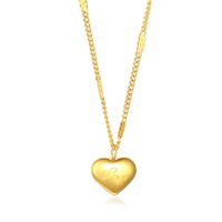 Edelstahl 304 18 Karat Vergoldet IG-Stil Überzug Herzform Halskette main image 2