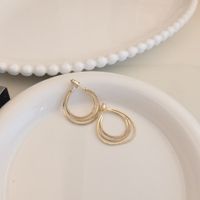 1 Paar Einfacher Stil Einfarbig Kupfer Kette Ohrringe sku image 2