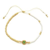 Décontractée Style Simple Rond Acier Inoxydable Perle De Rocaille Corde Perlé Incruster Zircon Bracelets sku image 6