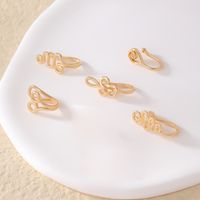 1 Piece Nose Rings & Studs Simple Style Solid Color Copper Inlay Zircon K Gold Plated main image 6