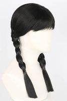 Women's Cute Casual Carnival Street K Silk/p Silk Centre Parting Bangs Long Straight Hair Wigs main image 2