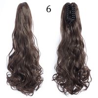 Women's Simple Style Casual High Temperature Wire Centre Parting Long Curly Hair Wigs sku image 4