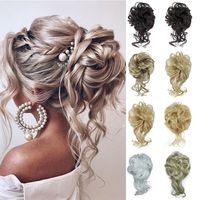 Unisex Simple Style Casual Domestic Silk Long Bangs Curls Wigs main image 1