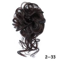 Unisex Simple Style Casual Domestic Silk Long Bangs Curls Wigs sku image 4