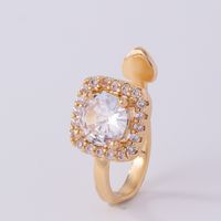 1 Piece Nose Rings & Studs Simple Style Solid Color Copper Inlay Zircon K Gold Plated sku image 11
