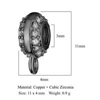1 Piece 11 * 9mm Copper Zircon Buddha Skull Spacer Bars sku image 12