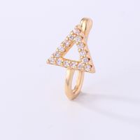 1 Piece Nose Rings & Studs Simple Style Solid Color Copper Inlay Zircon K Gold Plated sku image 22