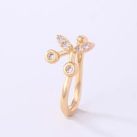 1 Piece Nose Rings & Studs Simple Style Solid Color Copper Inlay Zircon K Gold Plated sku image 38