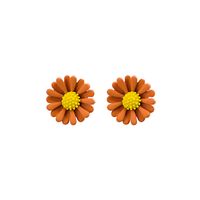1 Pair Of Fashion Floral Plating Stud Earrings For Women sku image 8