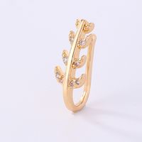 1 Piece Nose Rings & Studs Simple Style Solid Color Copper Inlay Zircon K Gold Plated sku image 44