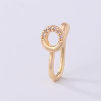 1 Piece Nose Rings & Studs Simple Style Solid Color Copper Inlay Zircon K Gold Plated sku image 45