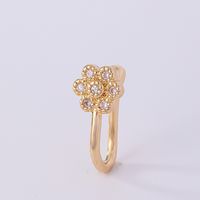 1 Piece Nose Rings & Studs Simple Style Solid Color Copper Inlay Zircon K Gold Plated sku image 47