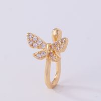 1 Piece Nose Rings & Studs Simple Style Solid Color Copper Inlay Zircon K Gold Plated sku image 58
