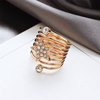 Silver Pentagram Gold Love Spring Ring Band Wholesales Fashion Nihaojewelry sku image 2