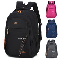 Solid Color Daily School Backpack main image 1