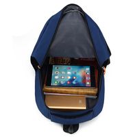 Waterproof Solid Color Daily School Backpack main image 4
