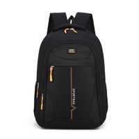 Waterproof Solid Color Daily School Backpack sku image 1