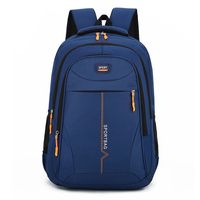Waterproof Solid Color Daily School Backpack sku image 2