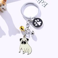 Cute Animal Metal Unisex Bag Pendant Keychain sku image 12