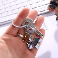 Cute Animal Metal Unisex Bag Pendant Keychain main image 2