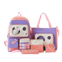 Color Block Daily Women's Backpack sku image 1