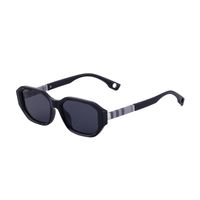 Formal Solid Color Cool Style Solid Color Pc Square Full Frame Men's Sunglasses sku image 1