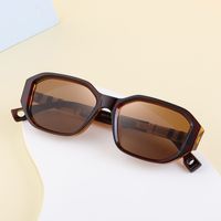 Formal Solid Color Cool Style Solid Color Pc Square Full Frame Men's Sunglasses main image 9
