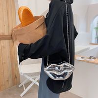 Women's Small Pu Leather Mouth Streetwear Zipper Crossbody Bag main image 5