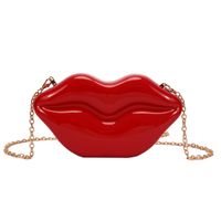Women's Small Pu Leather Mouth Streetwear Zipper Crossbody Bag sku image 1