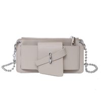 Women's Small Summer Pu Leather Classic Style Square Bag sku image 2