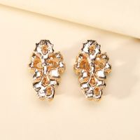 1 Pair Lady Shiny Geometric Inlay Zinc Alloy Artificial Gemstones Ear Studs main image 4