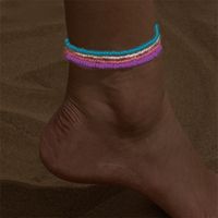 Elegant Beach Simple Style Solid Color Synthetic Resin Women's Anklet main image 7