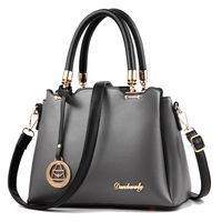 Women's Pu Leather Solid Color Vintage Style Square Zipper Bucket Bag sku image 4