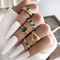 Streetwear Heart Shape Alloy Women's Rings sku image 1