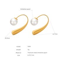 1 Pair Elegant Luxurious Queen Heart Shape Plating Inlay Alloy Artificial Pearls 18k Gold Plated Drop Earrings Ear Studs sku image 16