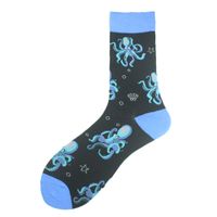 Men's Casual Animal Vegetable Notes Cotton Ankle Socks A Pair sku image 32