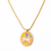 201 Stainless Steel 304 Stainless Steel Gold Plated Casual Commute Plating Rabbit Pendant Necklace main image 6