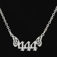 201 Stainless Steel 18K Gold Plated Simple Style Plating Number Pendant Necklace sku image 5