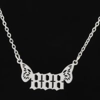 201 Stainless Steel 18K Gold Plated Simple Style Plating Number Pendant Necklace sku image 9