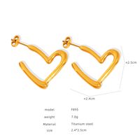 1 Pair Ig Style Streetwear Geometric Plating Titanium Steel 18k Gold Plated Earrings sku image 10