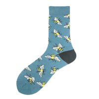 Men's Casual Animal Vegetable Notes Cotton Ankle Socks A Pair sku image 33