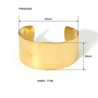 British Style Solid Color Stainless Steel Titanium Steel Bangle In Bulk sku image 1