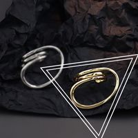 Fashion Geometric Silver Plated Plating Women's Open Ring 1 Piece sku image 66